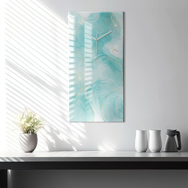 Vertikale Uhr Abstrakter Marmor