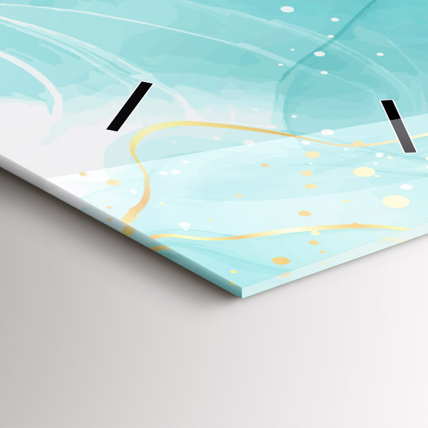 Vertikale Uhr Abstrakter Marmor