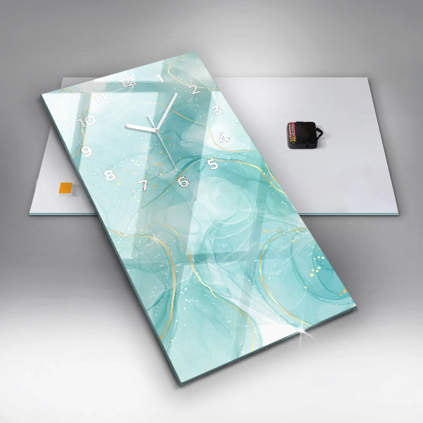 Vertikale Uhr Abstrakter Marmor