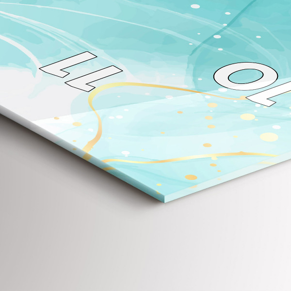 Vertikale Uhr Abstrakter Marmor