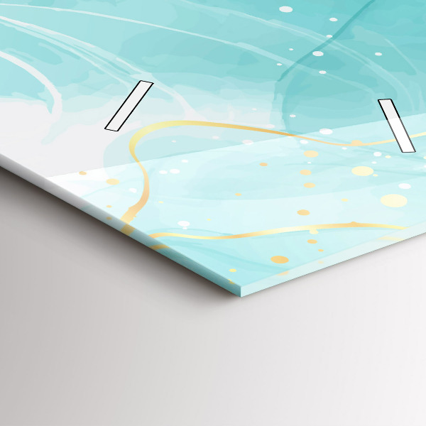 Vertikale Uhr Abstrakter Marmor