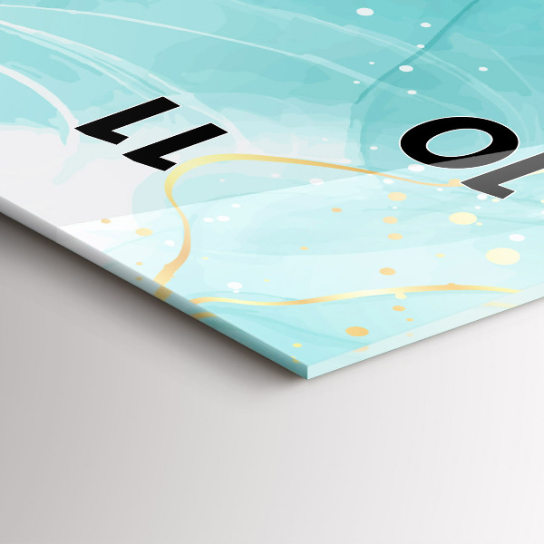 Vertikale Uhr Abstrakter Marmor