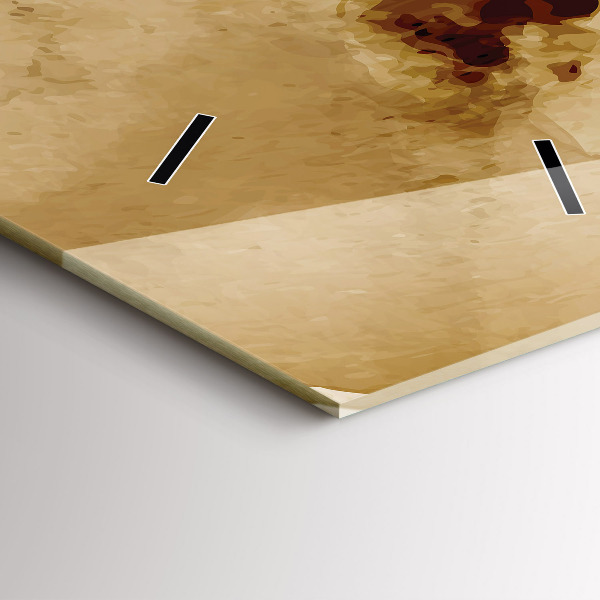 Vertikale Uhr mit motiv Flecken abstrakt