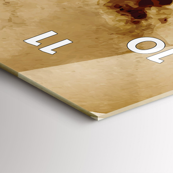 Vertikale Uhr mit motiv Flecken abstrakt