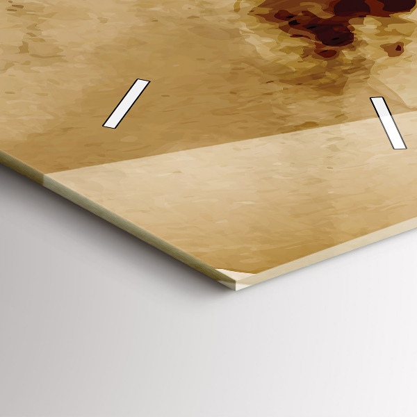 Vertikale Uhr mit motiv Flecken abstrakt