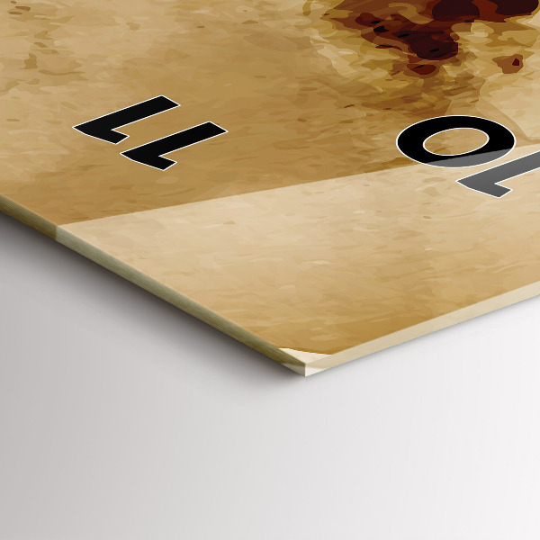 Vertikale Uhr mit motiv Flecken abstrakt