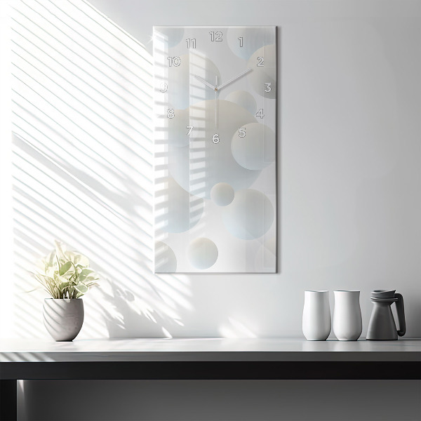 Vertikale Uhr mit motiv Bälle abstrakt