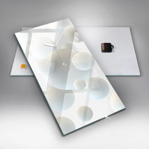 Vertikale Uhr mit motiv Bälle abstrakt