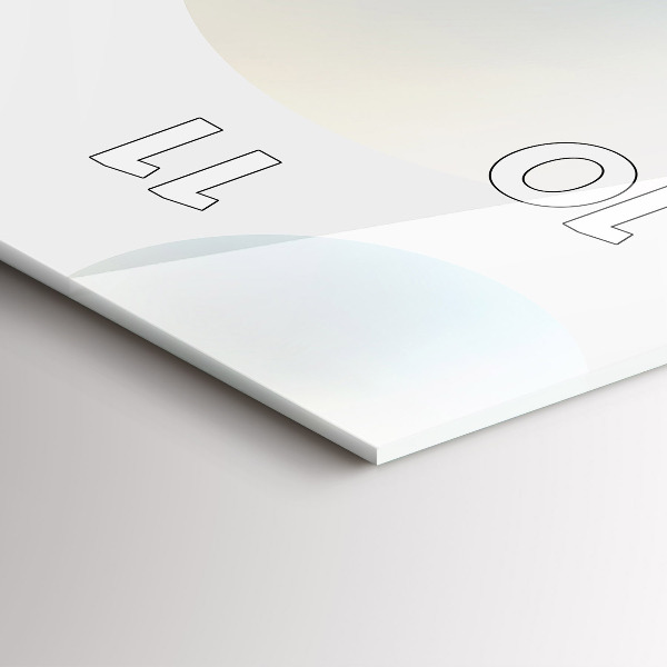 Vertikale Uhr mit motiv Bälle abstrakt