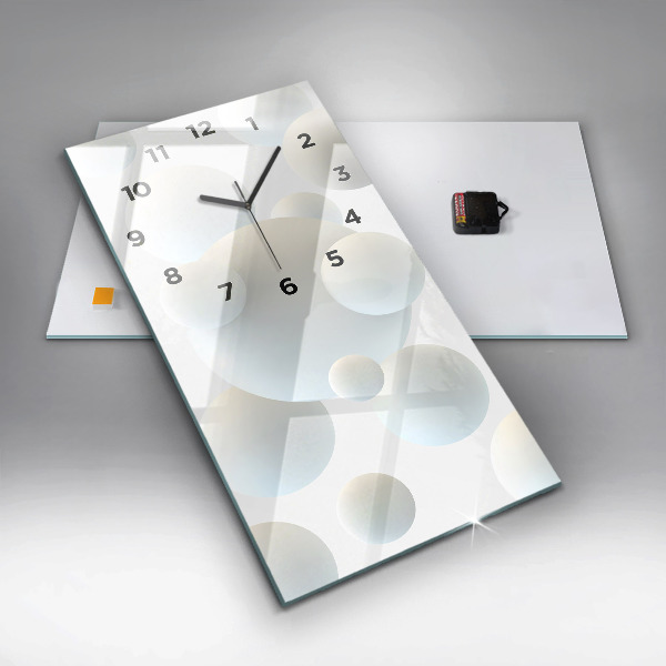 Vertikale Uhr mit motiv Bälle abstrakt