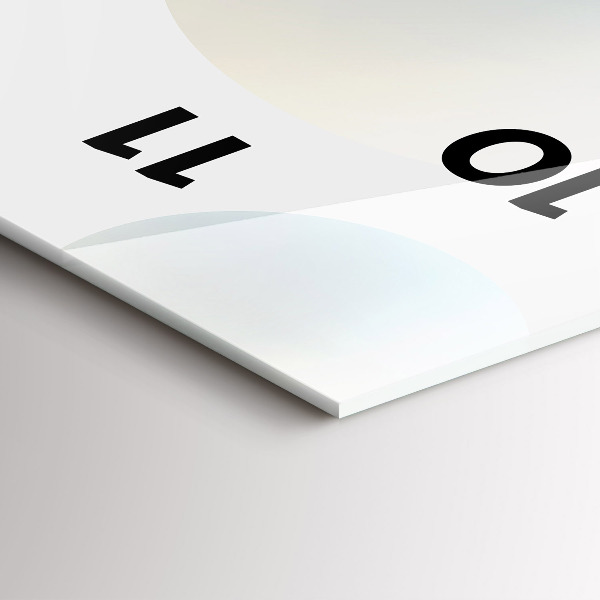 Vertikale Uhr mit motiv Bälle abstrakt