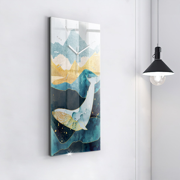 Vertikale Uhr Abstrakter Wal