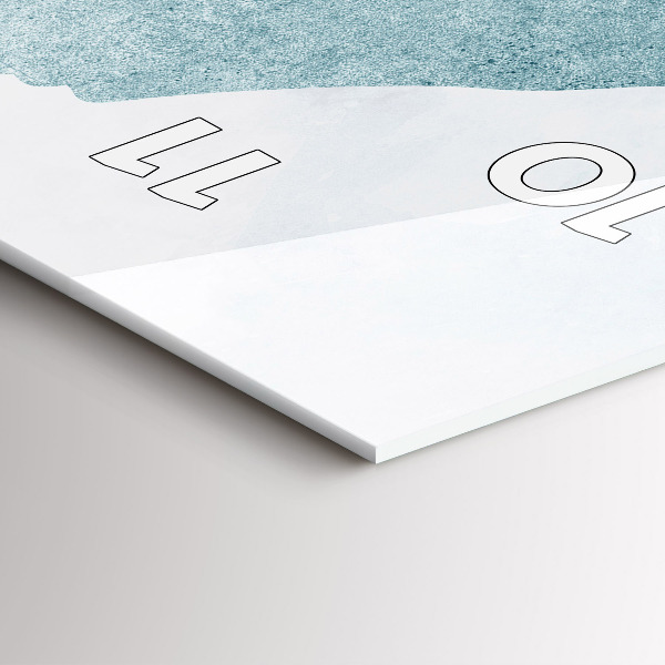 Vertikale Uhr Abstrakter Wal