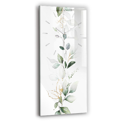 Vertikale Uhr mit motiv Abstrakte Blätter