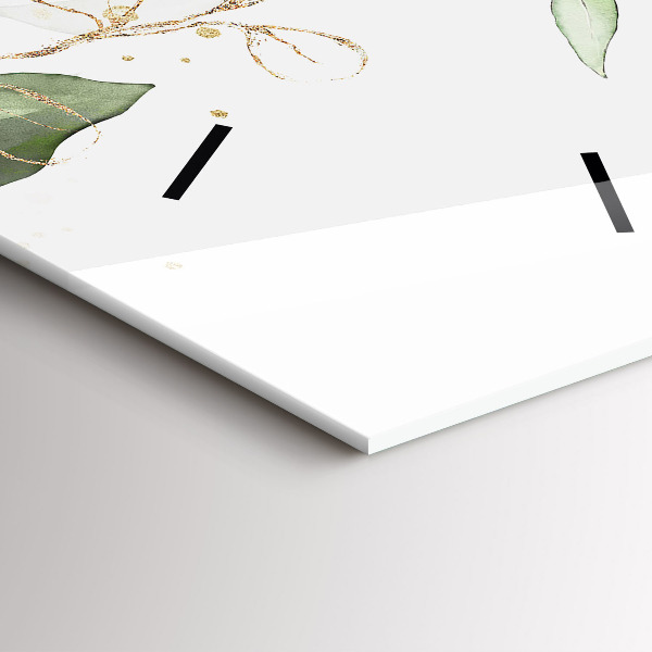 Vertikale Uhr mit motiv Abstrakte Blätter