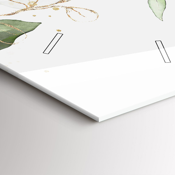 Vertikale Uhr mit motiv Abstrakte Blätter