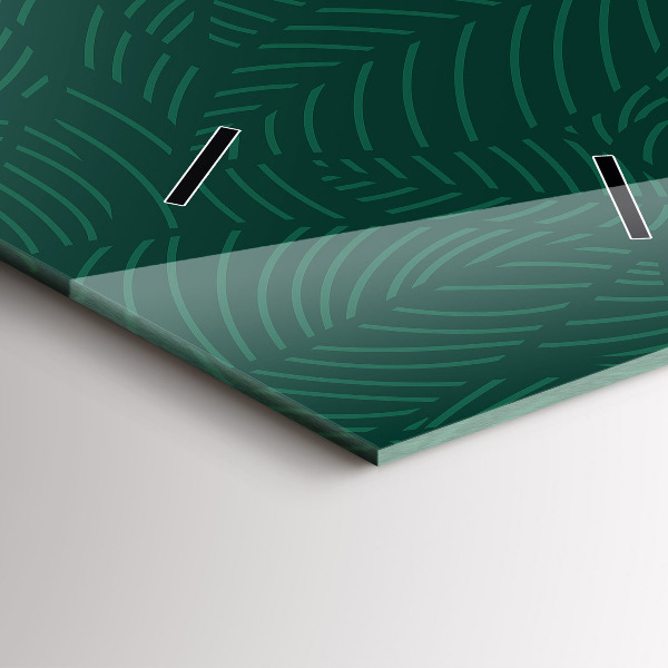 Vertikale Uhr mit motiv Muster aus Blättern