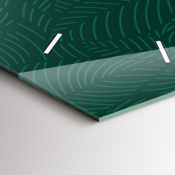 Vertikale Uhr mit motiv Muster aus Blättern