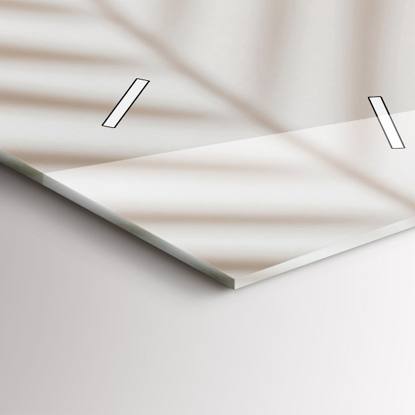 Vertikale Uhr mit motiv Creme-Abstraktion