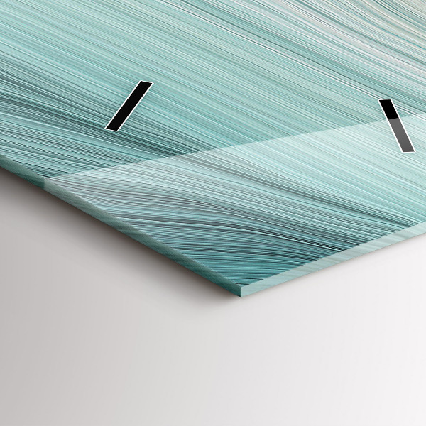 Vertikale Uhr mit motiv Wellenförmige Abstraktion