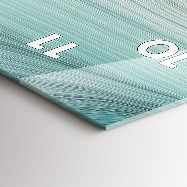 Vertikale Uhr mit motiv Wellenförmige Abstraktion