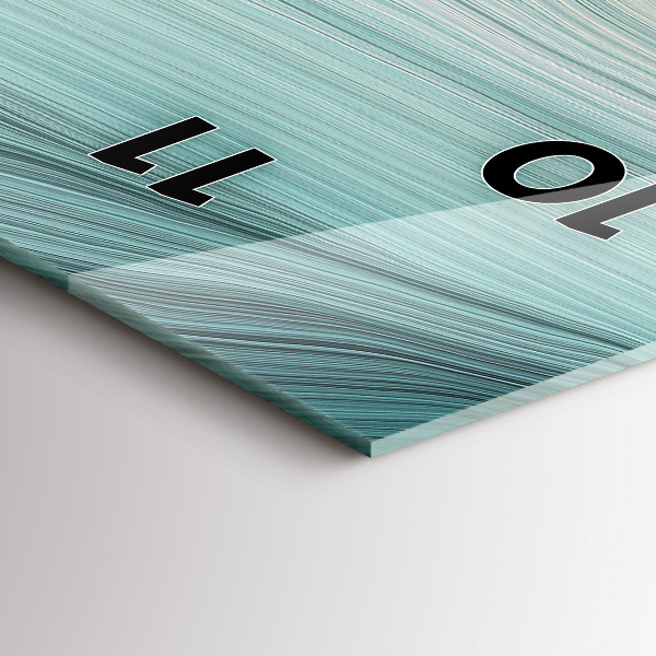 Vertikale Uhr mit motiv Wellenförmige Abstraktion