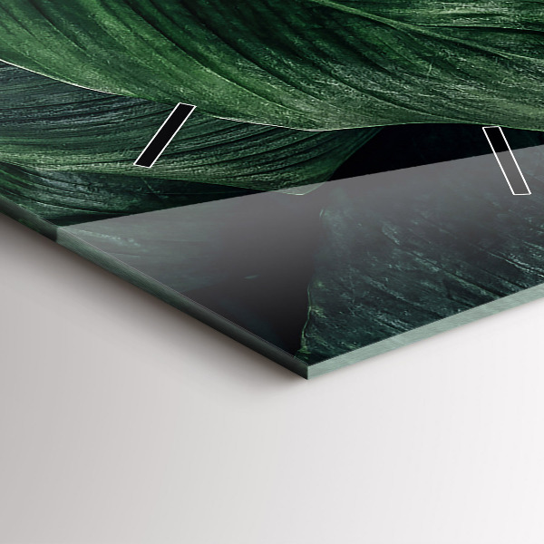 Vertikale Uhr Tropische Monstera