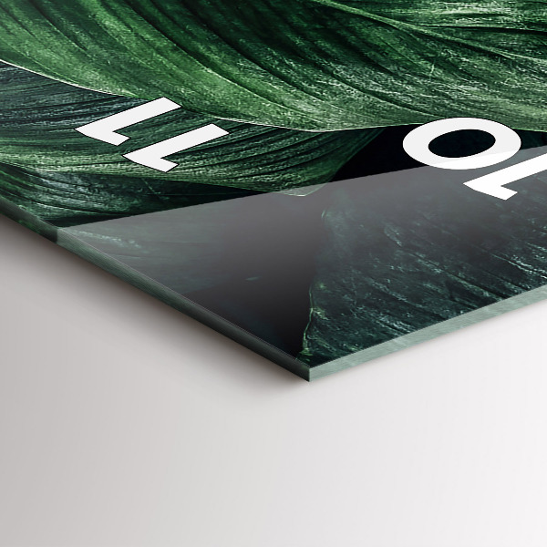 Vertikale Uhr Tropische Monstera