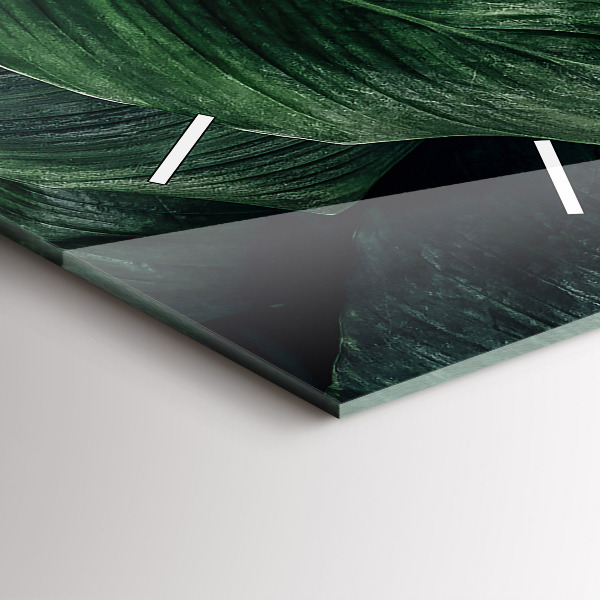 Vertikale Uhr Tropische Monstera