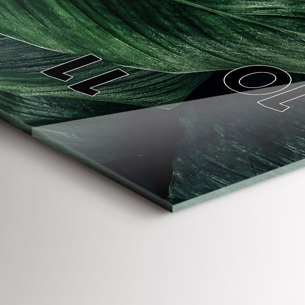 Vertikale Uhr Tropische Monstera