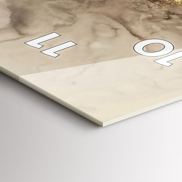 Vertikale Uhr Beigefarbene moderne Kunst