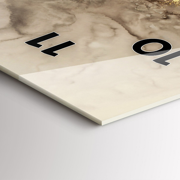 Vertikale Uhr Beigefarbene moderne Kunst