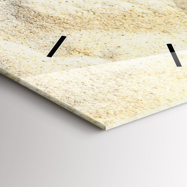 Vertikale Uhr mit motiv Palmenbeschatteter Sand