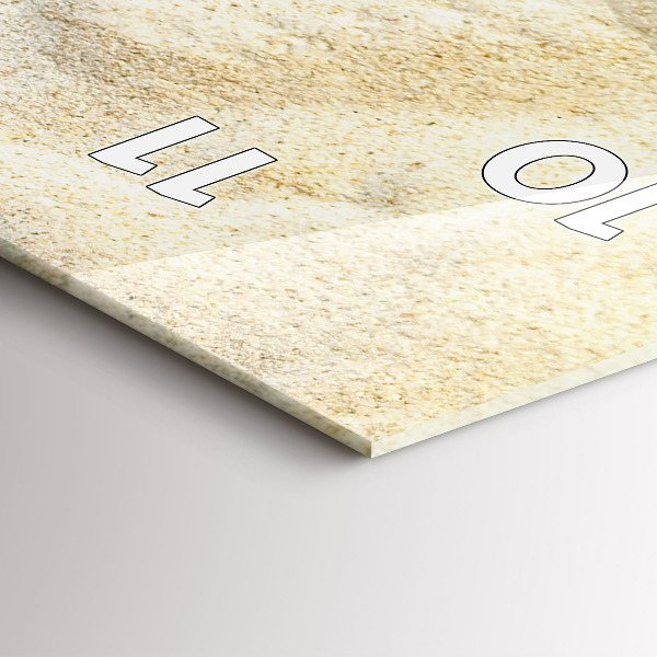 Vertikale Uhr mit motiv Palmenbeschatteter Sand