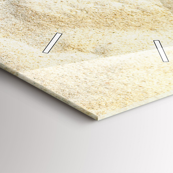 Vertikale Uhr mit motiv Palmenbeschatteter Sand