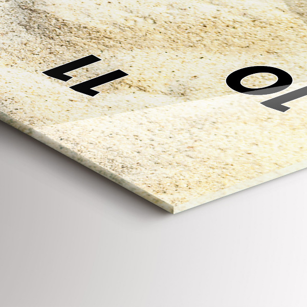 Vertikale Uhr mit motiv Palmenbeschatteter Sand