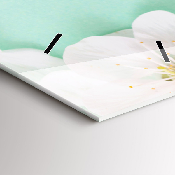 Vertikale Uhr Apfelblüten