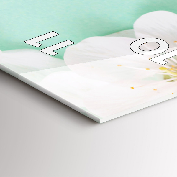 Vertikale Uhr Apfelblüten