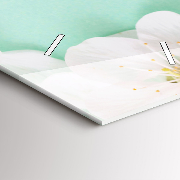 Vertikale Uhr Apfelblüten