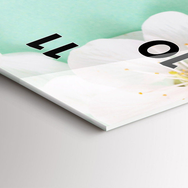 Vertikale Uhr Apfelblüten