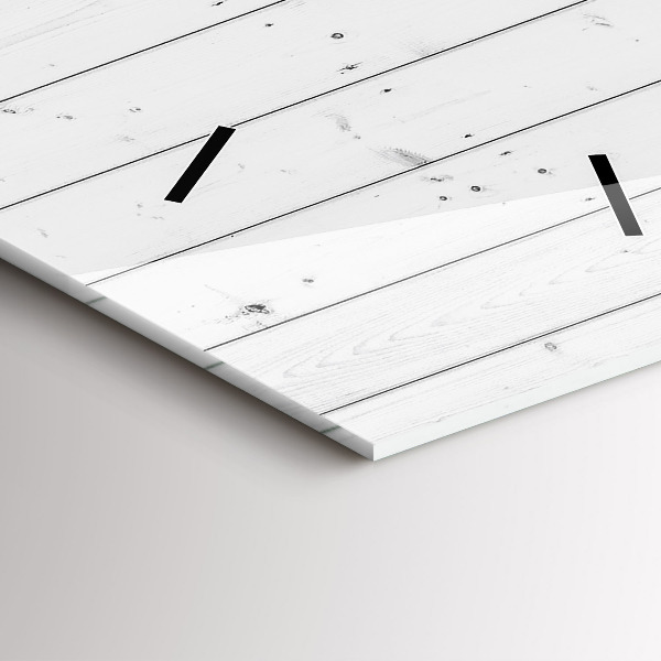 Vertikale Uhr mit motiv Holzplatten-Muster