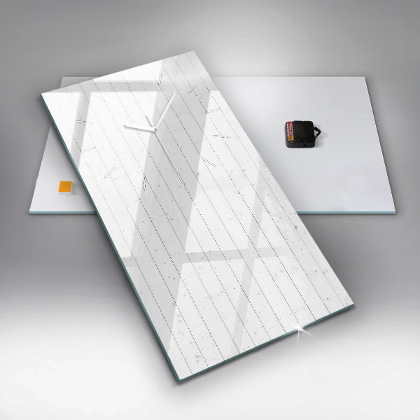 Vertikale Uhr mit motiv Holzplatten-Muster