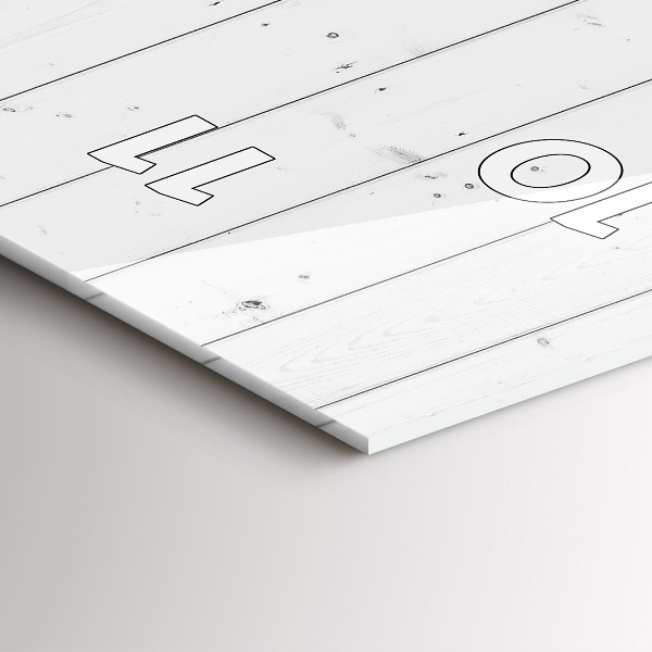 Vertikale Uhr mit motiv Holzplatten-Muster