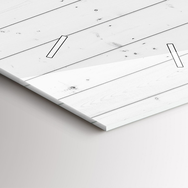 Vertikale Uhr mit motiv Holzplatten-Muster