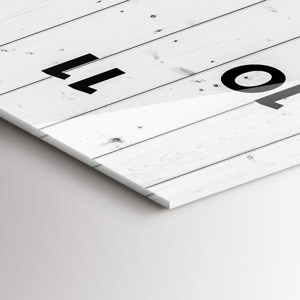 Vertikale Uhr mit motiv Holzplatten-Muster