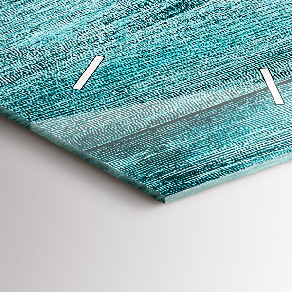 Vertikale Uhr mit motiv Blaues altes Holz