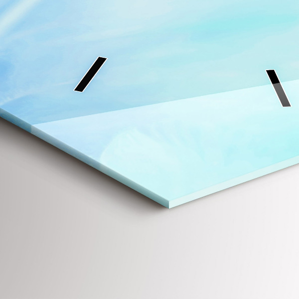 Vertikale Uhr Bunte Federn