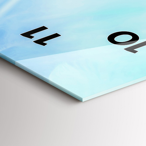 Vertikale Uhr Bunte Federn