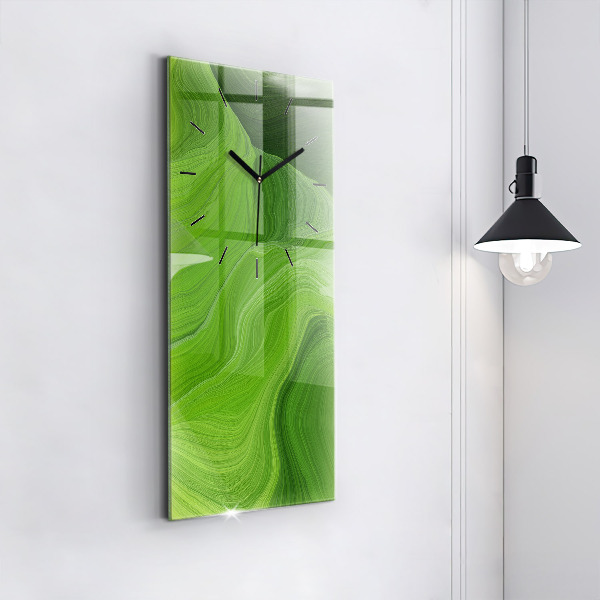 Vertikale Uhr mit motiv Moderne Wellen