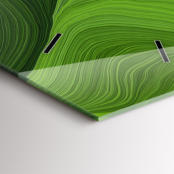 Vertikale Uhr mit motiv Moderne Wellen